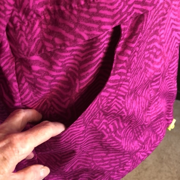 Hind Pink Chevron Graphic with Hot Lime Green Zip +  Rip Cords Athletic Jacket - Picture 6 of 15